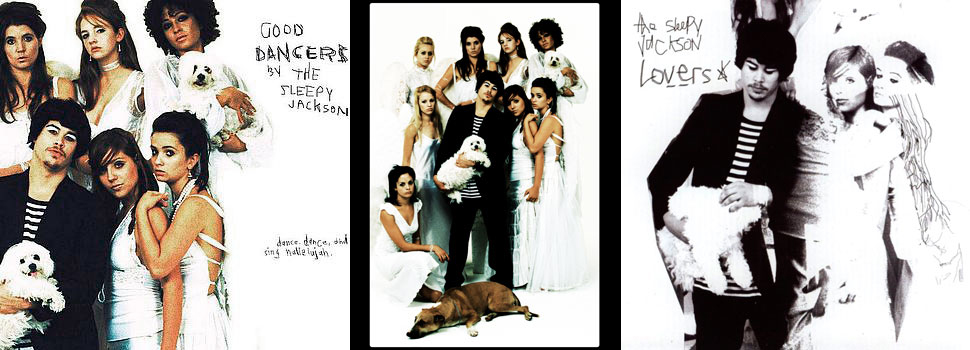 The Sleepy Jackson Single and Album artwork flanking the original picture