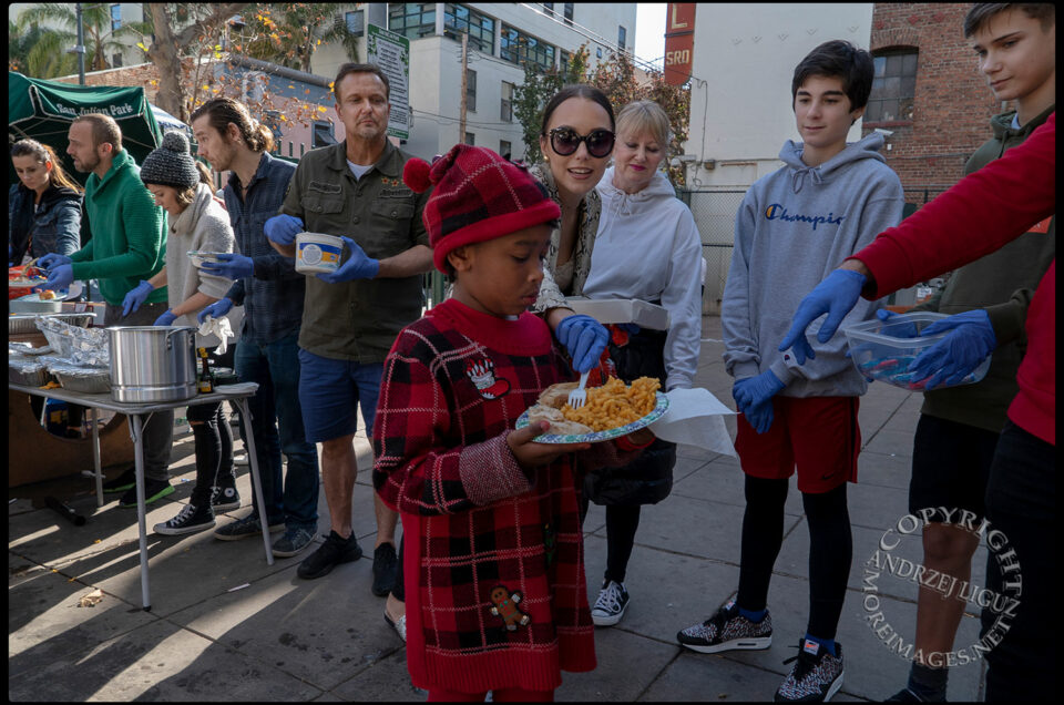 It Was A Skid Row Christmas: Feeding some of the 50,000 Homeless in LA